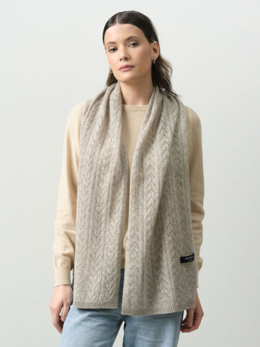 Шарф из пуха яка 15003b серый