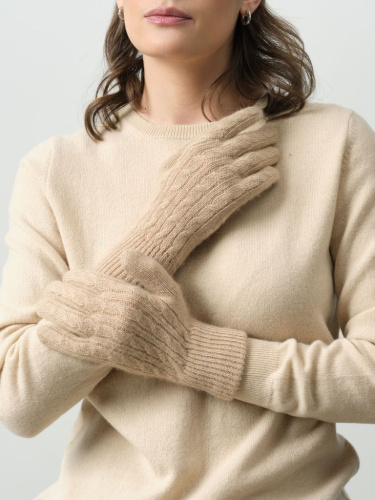 Перчатки из верблюжьей шерсти 12mf бежевые