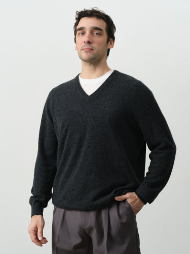 Джемпер из кашемира мужской KM070419-E графит
