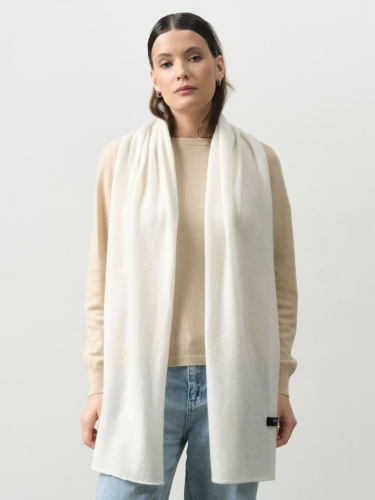 Шарф кашемировый 12028 белый