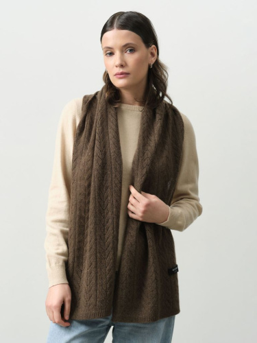 Шарф из пуха яка 15003b коричневый