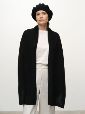 Шарф из кашемира 09122 черный