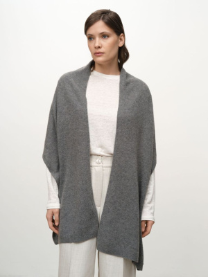 Шарф из кашемира 09122 серый