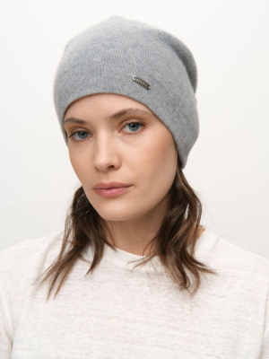 Шапка из кашемира 04322 серо-голубой