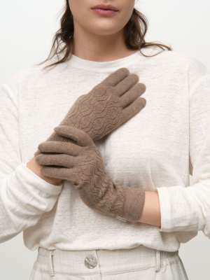 Перчатки из кашемира 31025 капучино