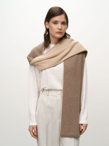 Шарф из кашемира 03211 капучино/бежевый