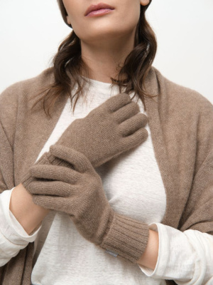 Перчатки из кашемира 31019 капучино