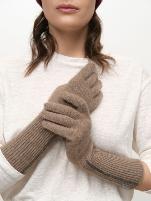 Перчатки из кашемира 31131 капучино