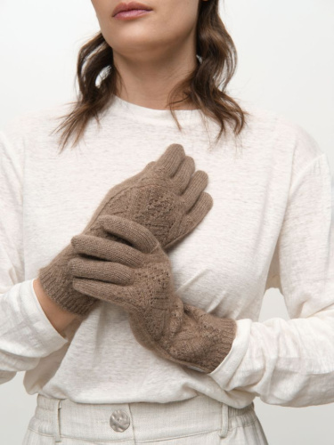 Перчатки из кашемира 31129 капучино