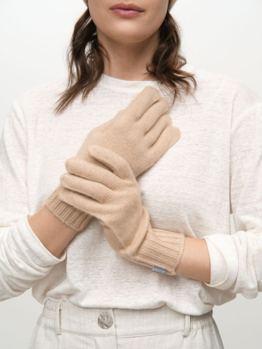 Перчатки из кашемира 31018 бежевые