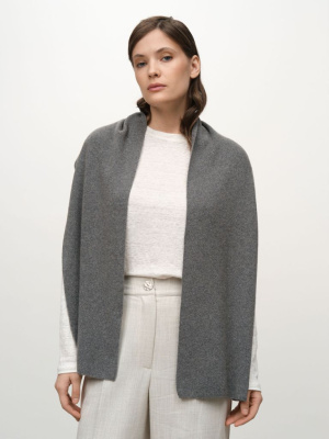 Шарф из кашемира 03135 серый