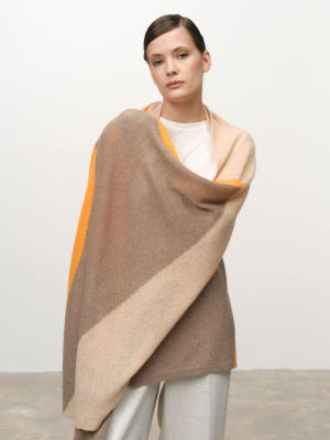 Палантин из кашемира 09043 капучино