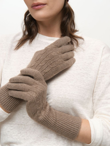 Перчатки из кашемира 31017 капучино