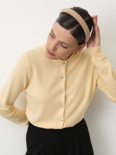 Кардиган из кашемира 08179 шампань