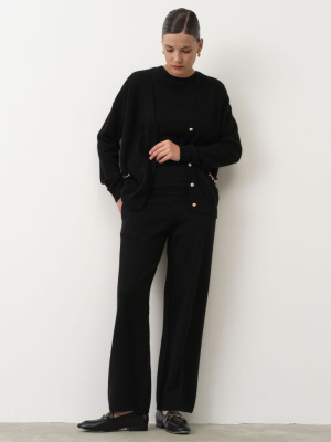 Кардиган из пуха яка 08423 черный