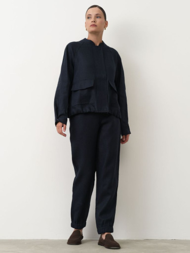 Жакет женский КЛ-7725-ИЛ23 тёмно-синий