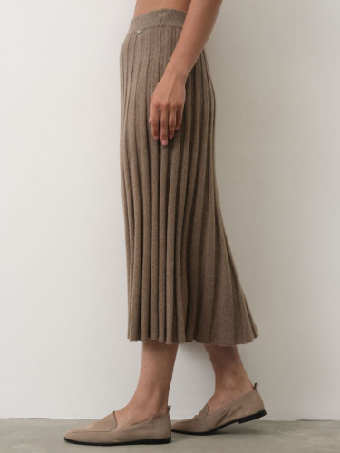 Юбка из кашемира 07032 капучино