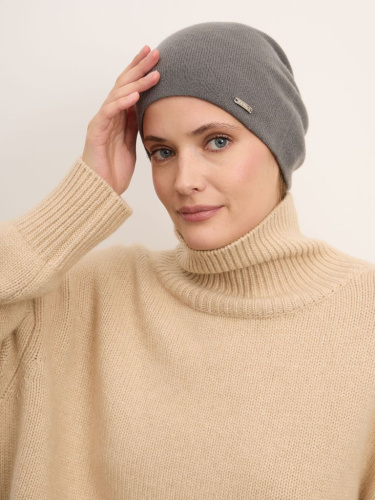 Шапка из кашемира 04132 антрацит
