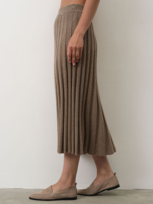 Юбка из кашемира 07032 капучино