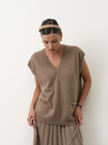 Джемпер из кашемира 06127 капучино