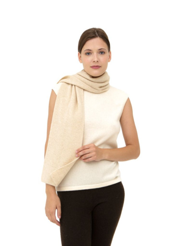 Шарф из кашемира 03030 бежевый