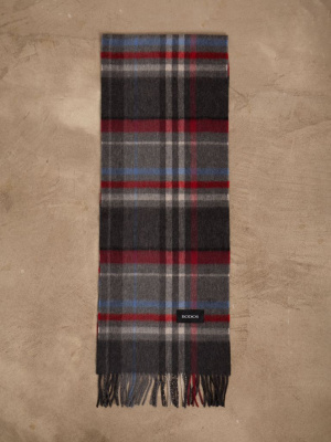 Шарф из кашемира 12218n серый