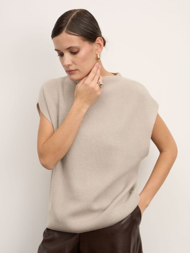 Джемпер из кашемира женский 04-24-200-0C серебристый