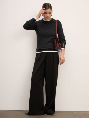 Джемпер из кашемира женский 01293 графит