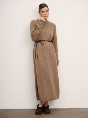 Платье из кашемира 13210 капучино