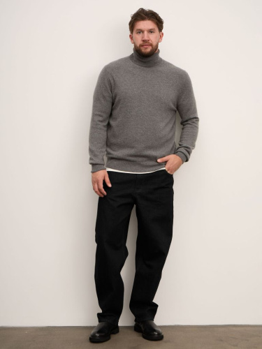 Водолазка из кашемира мужская 12065 серая