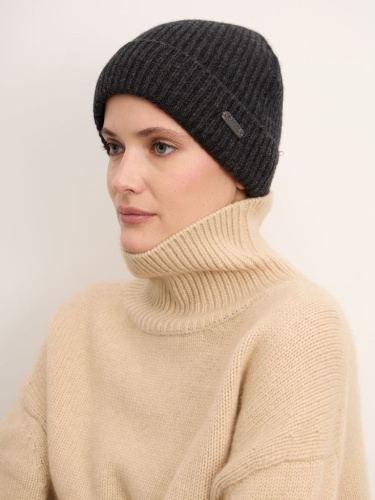 Шапка из кашемира 15-19-500-0C антрацит