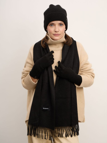 Шарф из кашемира 12219n черный
