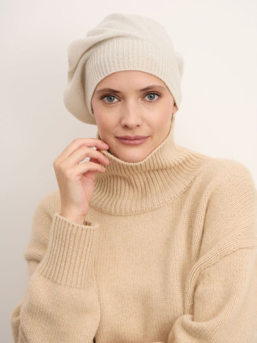 Берет из кашемира 15-14-021-0C алюминий