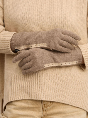Перчатки из кашемира 18-18-004-0C капучино