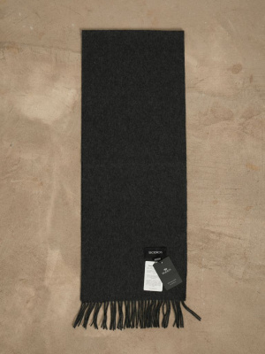 Шарф из кашемира 12219n темно-серый