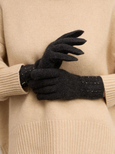 Перчатки из кашемира 18-23-201-0C антрацит