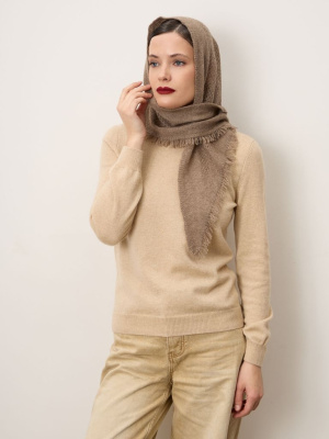 Косынка из кашемира 16-24-215-0C капучино