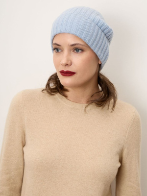Шапка из кашемира 15-24-206-0C небесная