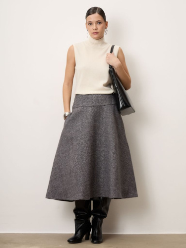 Джемпер женский из кашемира 6051 кремовый