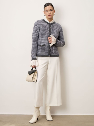 Кардиган женский из кашемира 4023 серый