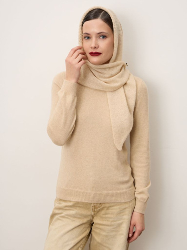 Косынка из кашемира 16-19-301-0С бежевая