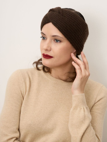 Повязка из пуха яка 20-18-004-0С темно-коричневая