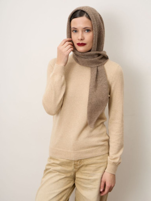 Косынка из кашемира 16-19-301-0С капучино