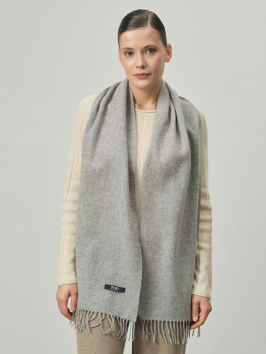 Шарф из шерсти 01217 серый