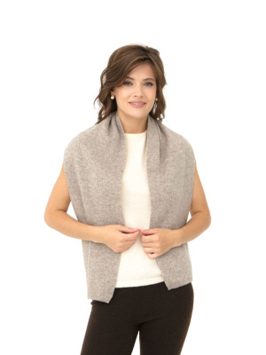 Шарф из шерсти 3789 серый