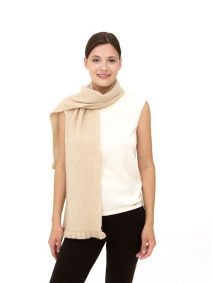 Шарф из кашемира HR бежевый
