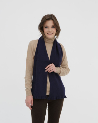 Шарф из кашемира HR синий