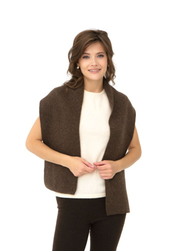 Шарф из шерсти 3789 коричневый