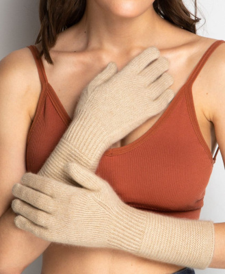 Перчатки из кашемира ULdl бежевые