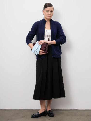 Кардиган из кашемира женский 08482 кобальтовый
